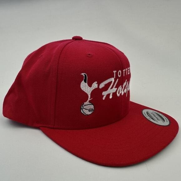 Tottenham Hotspur FC Flat Bill Solid Hat Cap Embroidered Football Club Soccer UK